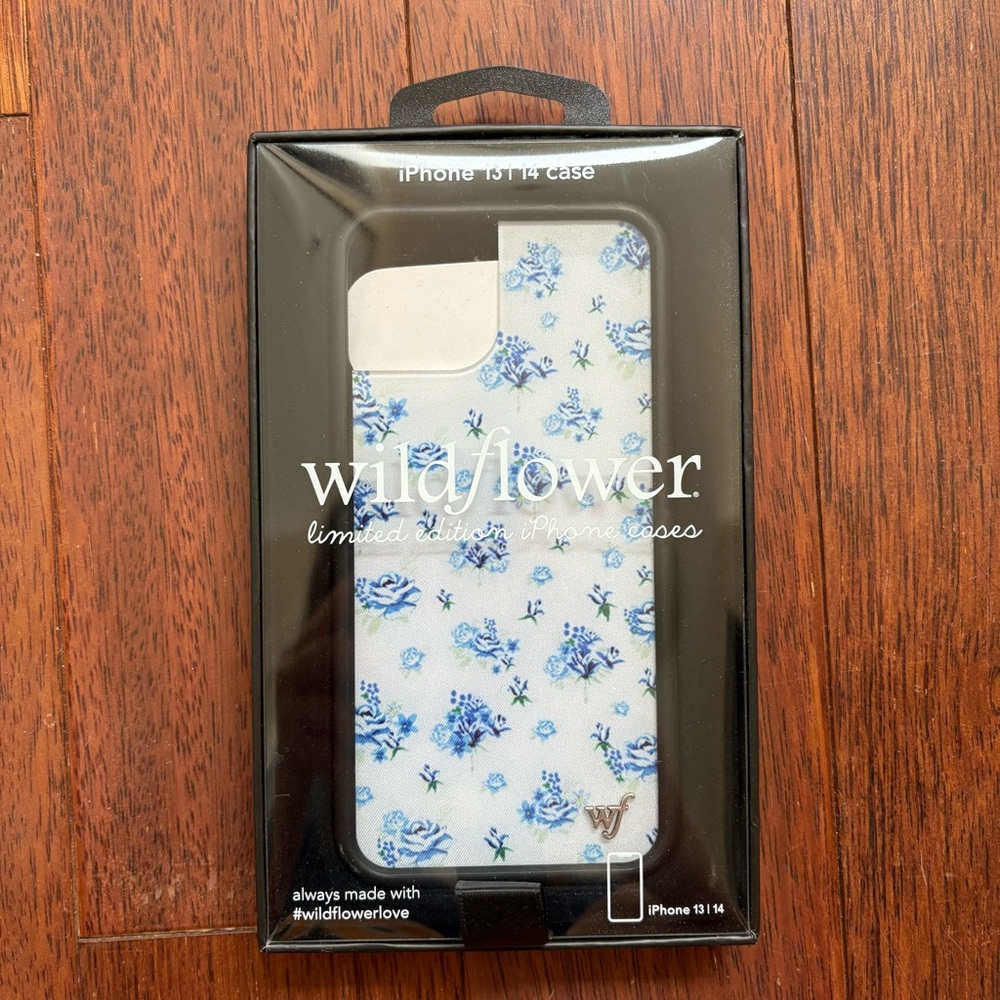 Wildflowers White and Blue Floral iPhone Case